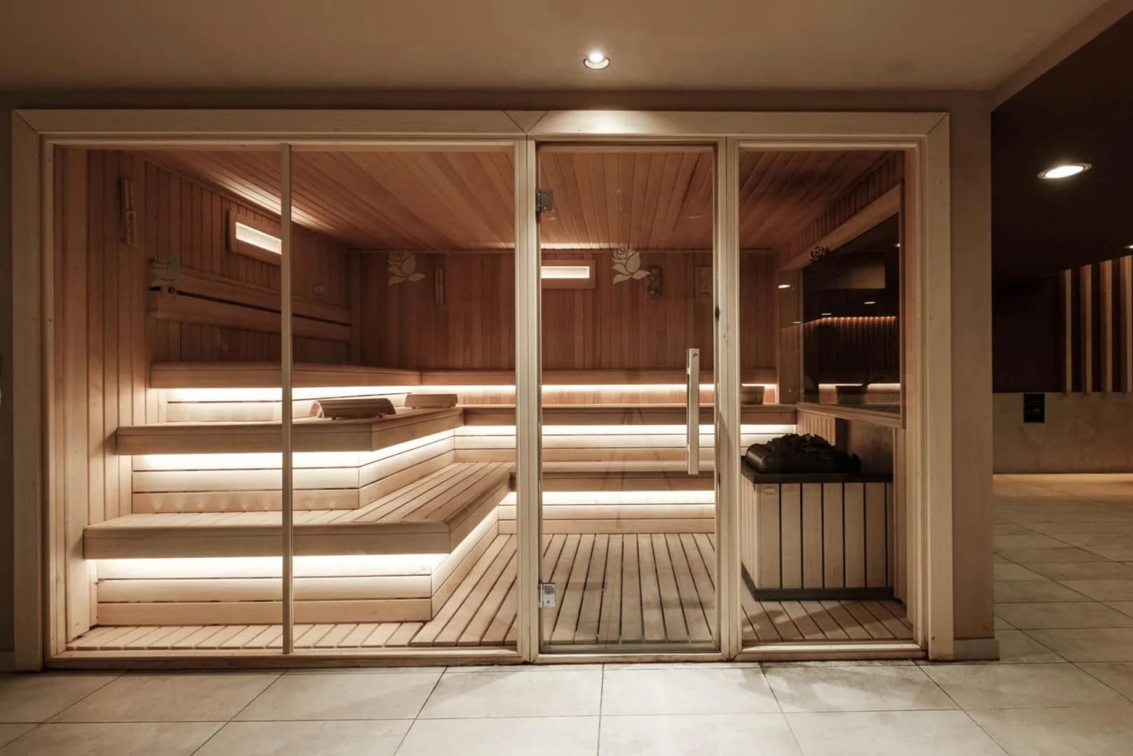 The Finnish sauna at Carisma Spa, InterContinental Malta
