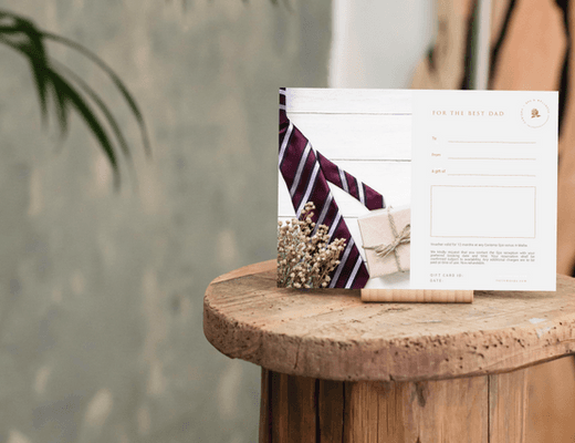 Father's Day spa gift card occasion at Carisma Spa Malta