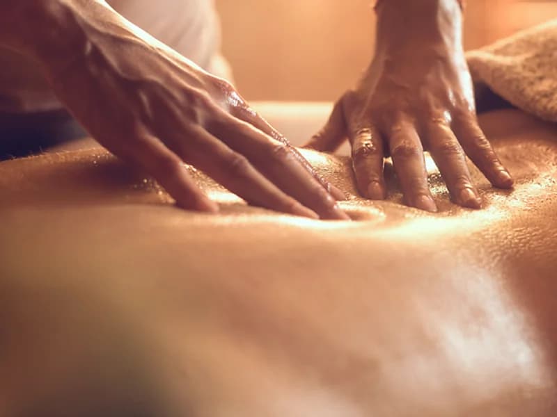 Kese body exfoliation during a Turkish hammam in Malta
