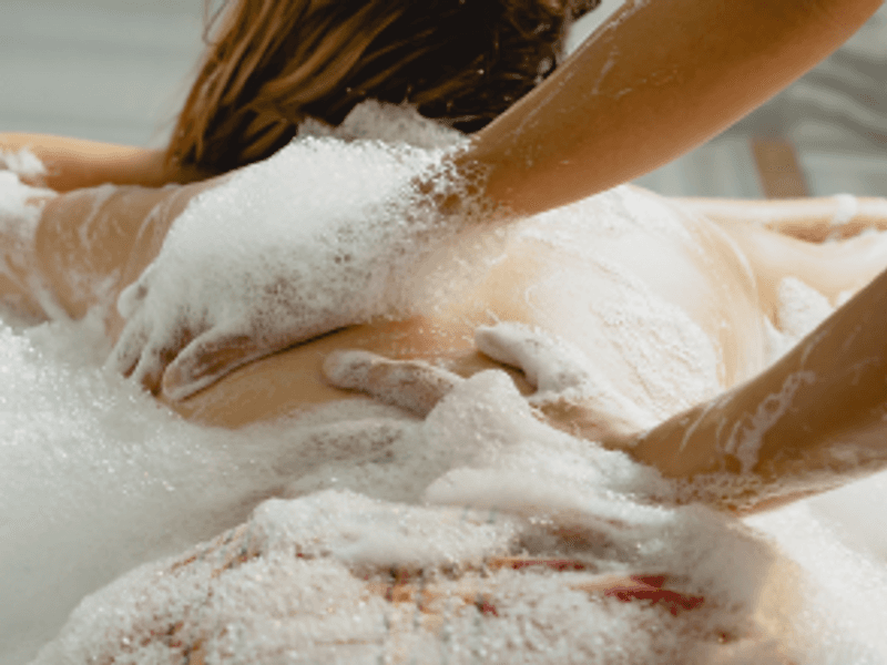 Traditional Turkish foam massage at Carisma Spa in Malta